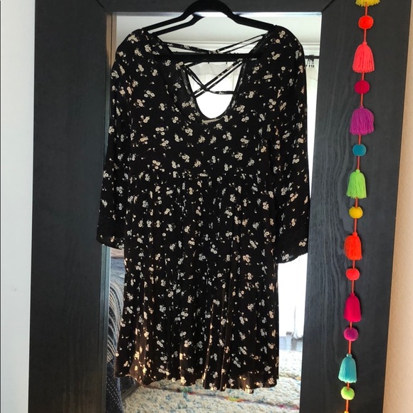 open back babydoll dress